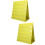 2Pcs Portable Pocket Chart for Kids Learning Yellow Desktop Stand 9
