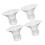 8Pcs Wearable Breast Pump Flange Inserts Soft Transparent Silicone Kit 2