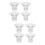 8Pcs Wearable Breast Pump Flange Inserts Soft Transparent Silicone Kit 9