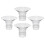 8Pcs Wearable Breast Pump Flange Inserts Soft Transparent Silicone Kit 3