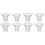 8Pcs Wearable Breast Pump Flange Inserts Soft Transparent Silicone Kit 4
