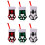 6Pcs Holiday Cat Claw Cutlery Covers Xmas Dining Table Decor 5