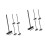 10Pcs Plastic Mini Rake Tools Black Sand Garden Rake Set for Desk 6