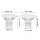 8Pcs Wearable Breast Pump Flange Inserts Soft Transparent Silicone Kit 10