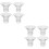 8Pcs Wearable Breast Pump Flange Inserts Soft Transparent Silicone Kit 8
