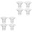 8Pcs Wearable Breast Pump Flange Inserts Soft Transparent Silicone Kit 5