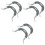 6Pcs Grey Silicone Pot Handles Side Grip Stable Pan Handle Replacement 5