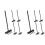10Pcs Plastic Mini Rake Tools Black Sand Garden Rake Set for Desk 4