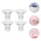 8Pcs Wearable Breast Pump Flange Inserts Soft Transparent Silicone Kit 11