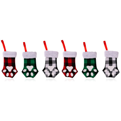 6Pcs Holiday Cat Claw Cutlery Covers Xmas Dining Table Decor 1