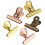 10Pcs Decorative Assorted Color Multi-Function Office Paper Clamps Set 2