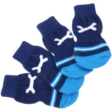 4Pairs Socks Breathable Cotton Paw Protectors for Small Dogs