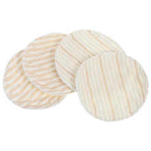 8Pcs Thickened Cotton Breastfeeding Pads Reusable Washable Beige Pads