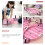 3Sets Pink Table Football Game for Kids Mini Interactive Soccer Table 8