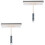 2Pcs Small Grey Shower Squeegee with Handle for Car and Home Windows 3