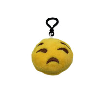 (Style I)Emoji Keychain Plush Doll Short Cute Facial Expressions Pendant Accessories