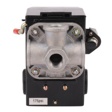 Pressure Control Air Compressor 140-175 PSI 4 Port Heavy Duty 26 AMP Black