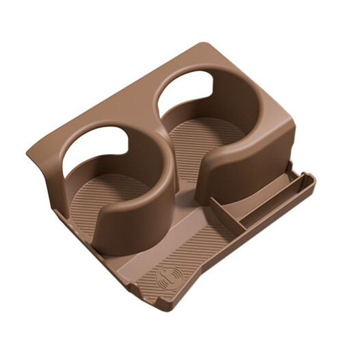 Porta Bicchiere D'Acqua per Console Centrale Auto Copertura Protettiva per Bicchiere Auto per - E300L E260L 2024 Marrone