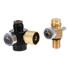 PCP Luft Tank Zylinder Regler, Einstellbarer Druck 0-2800 Psi und HPA Tank Stift Ventil 300 Bar, 5/8-18 UNF
