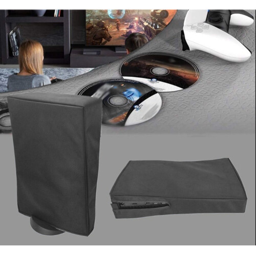 Dust Cover Protective Cover Waterproof and Scratch Resistant Gaming Protective Shell Suitable for Ps5 Game Console Black 1