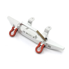Pare-Chocs Avant en MéTal pour MN D90 D91 D96 D99S MN90 MN99 MN99S 1/12 Accessoires de PièCes de Mise à Niveau de Voiture TéLéCommande, Argent