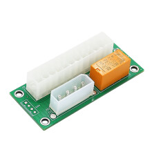 ATX Dual PSU Multiple Power Supply Adapter Synchronous Power Board Add 2PSU with Power LED to 4 Pin Connector