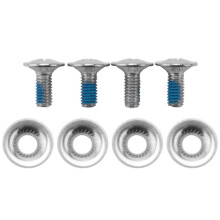 Set met Snowboardbindingsschroeven Bevat 4 Stuks Snowboardmontageschroeven en 4 Stuks Snowboardschroefringen