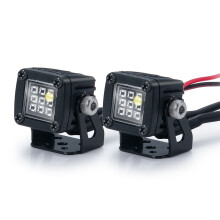 Gewijzigde Koplampen Spotlights Car Top Lights Bumper Lights voor AXIAL SCX10 TRX4 TRX6 1/10 RC Crawler Car,C