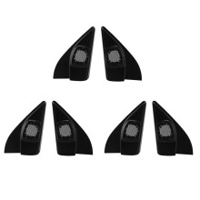 6x Autodeurpaneel Audio Hoorn Cover Tweeter Triple-Cornered Speaker Luidspreker Cover Trim voor  Maart 2011