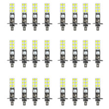24PCS H1 6000K Super White 80W LED Headlight Bulbs Kit Fog Driving Light