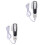 2Sets Handheld Clothes Steamer Weiß Robust Und 3