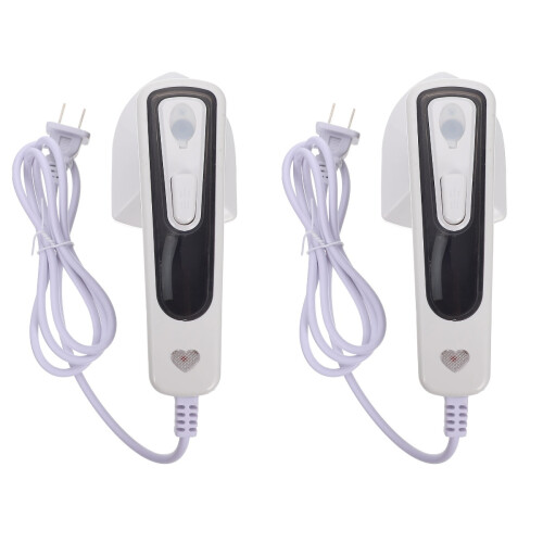 2Sets Handheld Clothes Steamer Weiß Robust Und 1