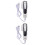 2Sets Handheld Clothes Steamer Weiß Robust Und 5