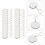 2Ensembles Étiquettes Sublimation Blanches Pour Porte-Clés Artisanat 10