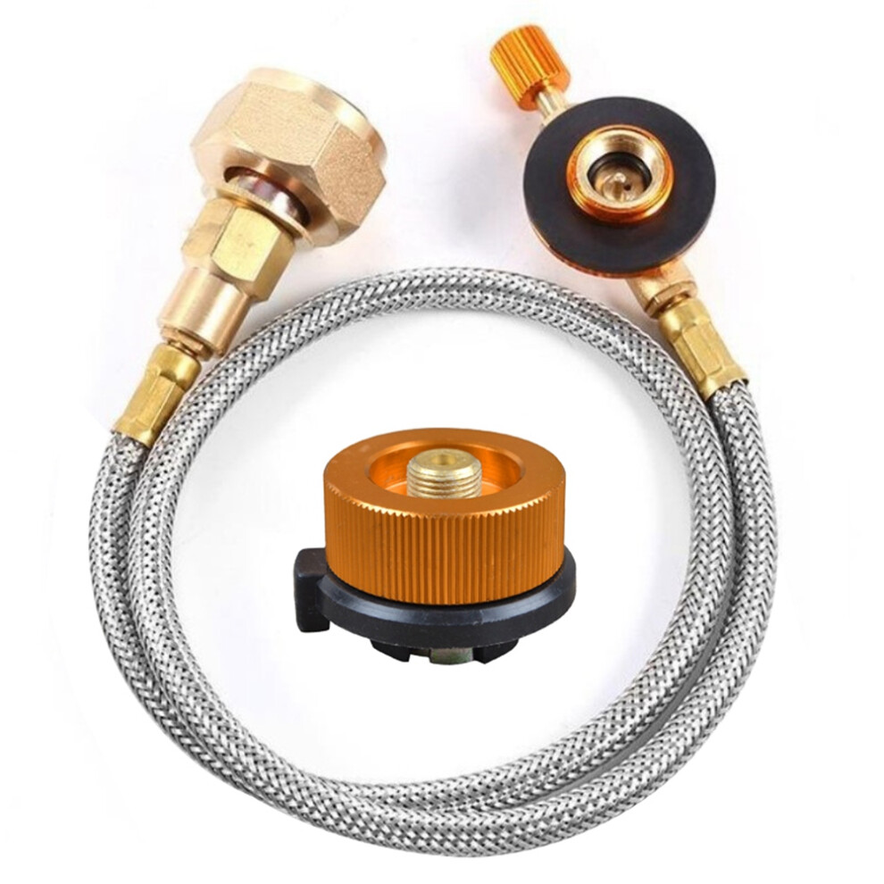 Photos - Cable (video, audio, USB) Outdoor Camping Gas Stove Propane Refill Adapter Burner LPG Flat Cylinder Tank Coupler Container Adapter Save Durable