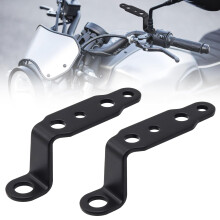 2pcs Motorcycle Light Mount Bracket Universal Stainless Steel Turn Signal and Fog Light Holder