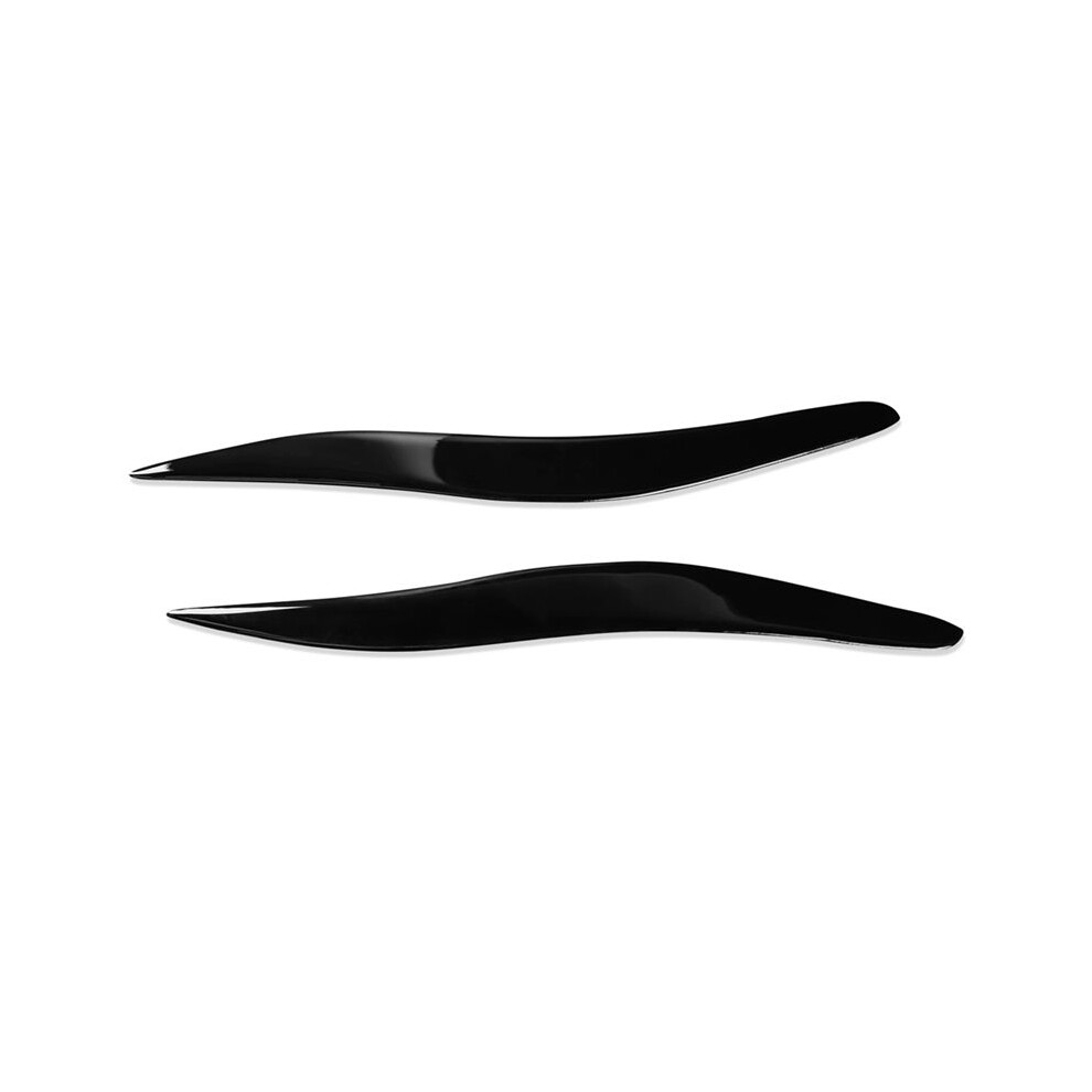 1 Pair Headlight Eyebrow Bright Piano Headlight Eyebrow Cover Decoration Stickers For Is250 Is300 2006-2012 Black 4711705558708