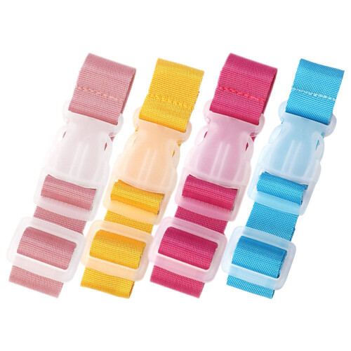 8Stk Praktische Rucksackgurte Verstellbar Polyester Mit Clip Bunt