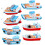 40Stk Resin Modellboot Fischerdorf Stil Mini Boot Figuren 1