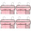 4Stk Multifunktionale Bett- Pink Aus Robustem Oxford-Material 5