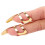 5 St Gitarrdelar Gitarr Finger Pick Plectrums Slide Rostfritt Stål för Banjo Ukulele 6