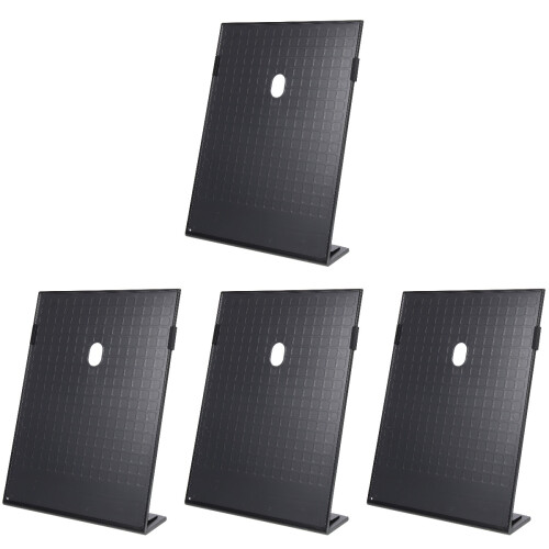 4Stk Stabiler Menü- Und Preisschildhalter Elegant Schwarz 1