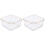 2Stk Transparent Schüsseln Für Salat Creme Snacks 4