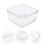 2Stk Transparent Schüsseln Für Salat Creme Snacks 11