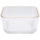 2Stk Transparent Schüsseln Für Salat Creme Snacks 3
