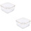 2Stk Transparent Schüsseln Für Salat Creme Snacks 8