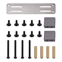 Metal Servo Fixed Mount Bracket Kit för WPL B14 B16 B36 C24 C34 1/16 RC Lastbil Biluppgraderingsdelar TillbehöR,Titan