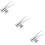 3Stk Eyeliner Stift Anspitzer Metallisch Silber Einfach Zu 8