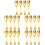 20Stk Einfache Goldene Metalllöffel Für Und Essen 7
