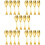 20Stk Einfache Goldene Metalllöffel Für Und Essen 9